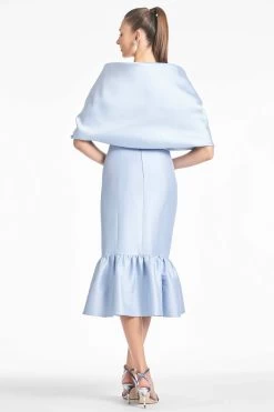 The Hug Shawl - Glacial Blue -Feminine Style Shop SHAWL GLACIALBLUE BACK