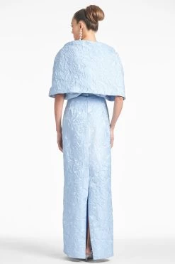 The Hug Shawl - Ice Blue -Feminine Style Shop SHAWL ICEBLUE BACK