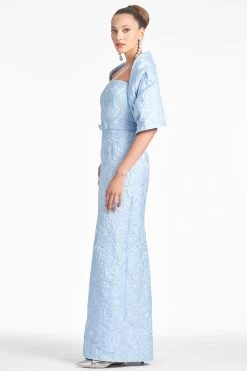 The Hug Shawl - Ice Blue -Feminine Style Shop SHAWL ICEBLUE SIDE