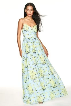 Sienna Gown - Sky Citrine Floral -Feminine Style Shop SHOT 05 097 cfd5cf7e cb97 4d44 9e87 bf7c5bc9a43f