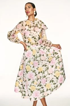 Charlotte Top - Pink Lemonade Bouquet -Feminine Style Shop SHOT 10 0045