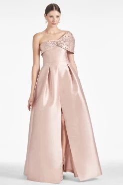 Delilah Gown - Silver Peony