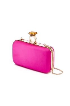 On The Rocks Clutch - Cerise -Feminine Style Shop SHOT 16 282