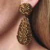 Alena Earrings -Metallic Faceted Beads