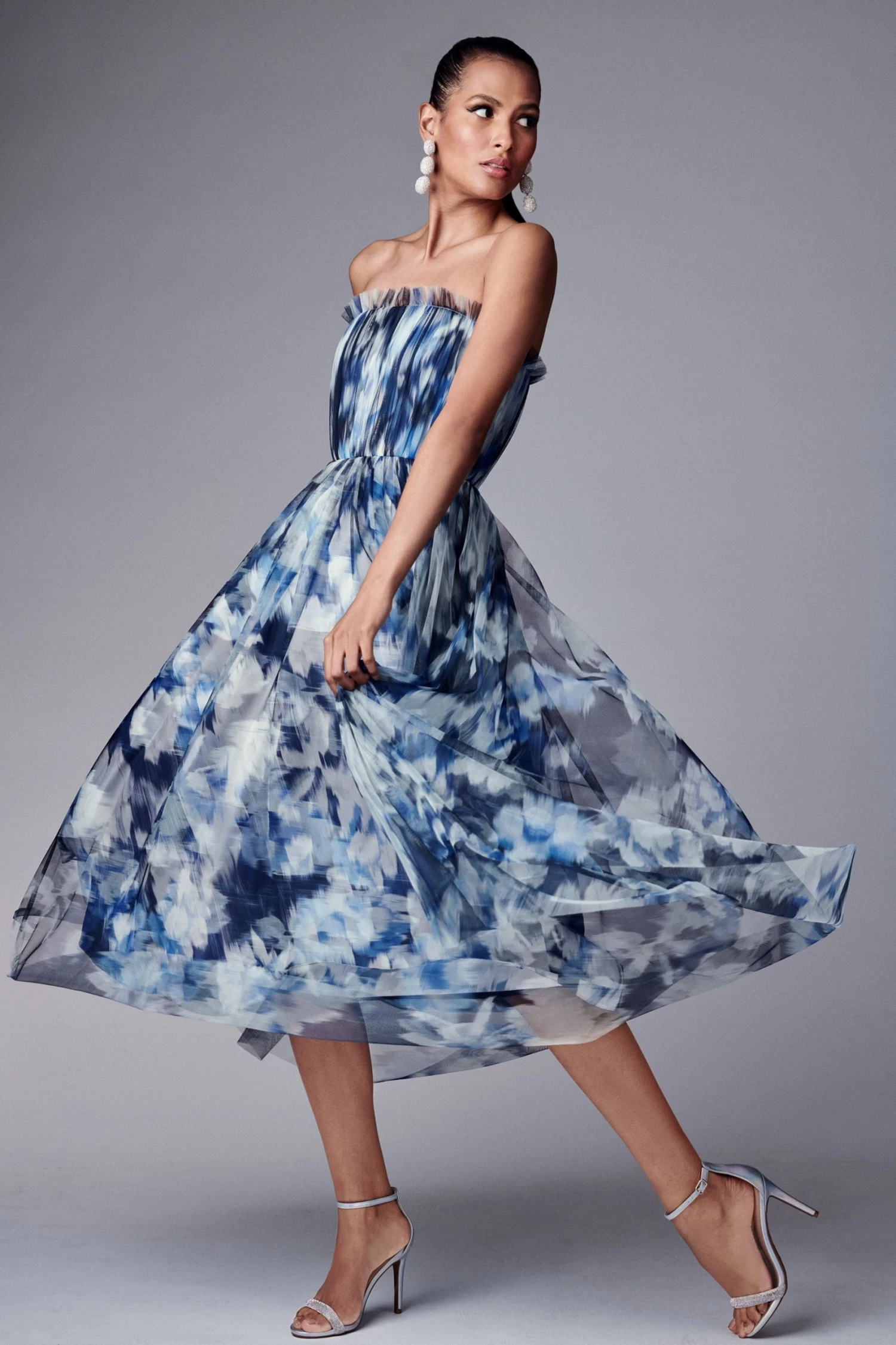 Marni Dress - Blue Ikat Floral 7 Marni Dress - Blue Ikat Floral - Image 5
