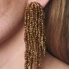 Fountain Earrings - Metallic Faceted Beads -Feminine Style Shop SHOT 19 004