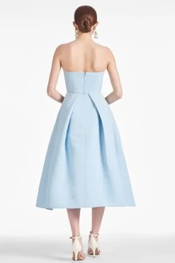 Sydney Gown - Sky Blue -Feminine Style Shop SYDNEYGOWN SKYBLUE BACK