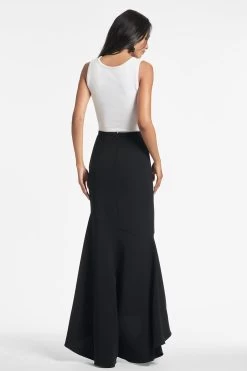 Tatianna Skirt - Black -Feminine Style Shop TATIANNASKIRT BLACK BACK
