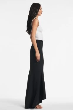 Tatianna Skirt - Black -Feminine Style Shop TATIANNASKIRT BLACK SIDE