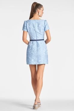 Terri Dress - Ice Blue -Feminine Style Shop TERRIDRESS ICEBLUE BACK