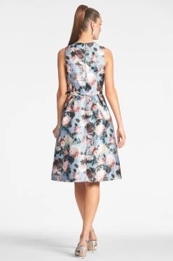 Tish Dress - Ice Blue Garden 8 Tish Dress - Ice Blue Garden -Feminine Style Shop TISHDRESS ICEBLUEGARDEN BACK 5961b847 99c0 4156 9a7d fc57f2f44001