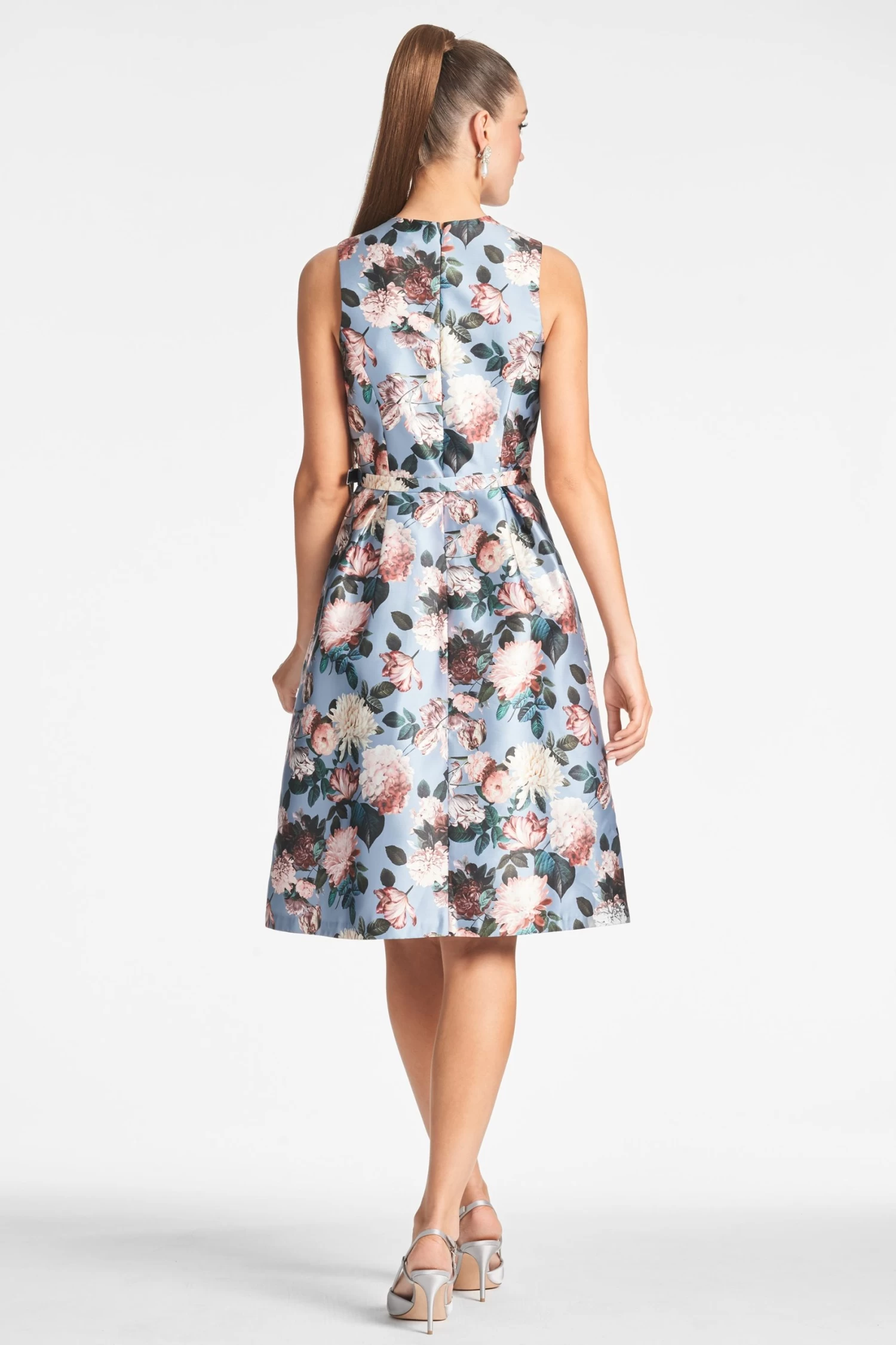 Tish Dress - Ice Blue Garden 5 Tish Dress - Ice Blue Garden - Image 3