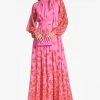 Vera Gown - Rose/Vermillion -Feminine Style Shop VERAGOWN ROSEVERMILLION FRONT3
