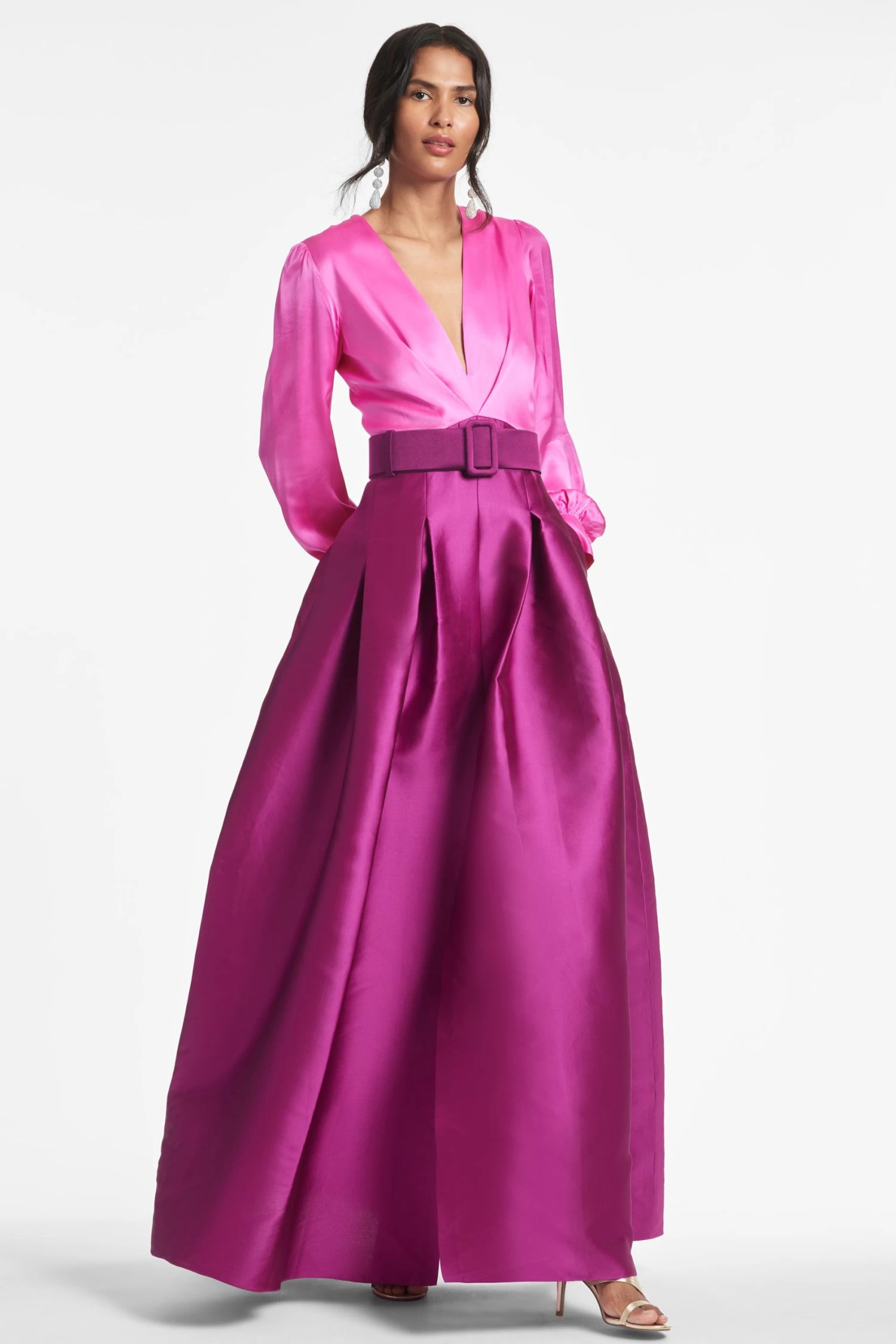 Zoe Gown - Pink/Magenta 4 Zoe Gown - Pink/Magenta - Image 2