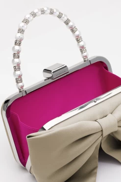 Bubbly Bag - Pewter 7 Bubbly Bag - Pewter -Feminine Style Shop pewterbowbag2 42